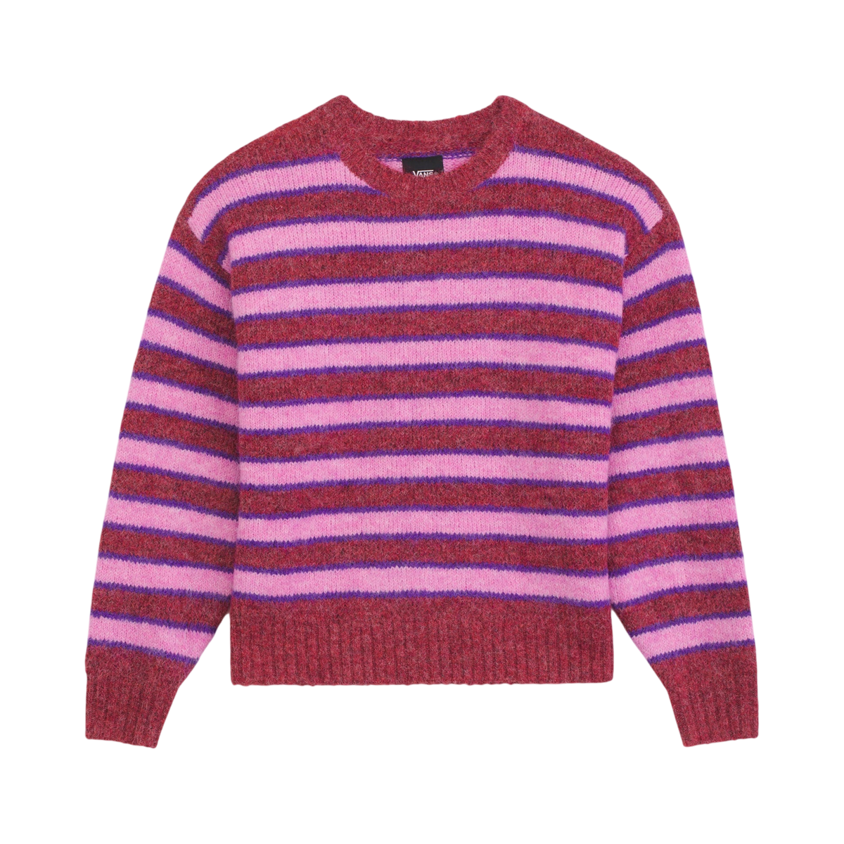 Vans W Rollins Stripe Sweater - Poppy Ember/Purple Licorice