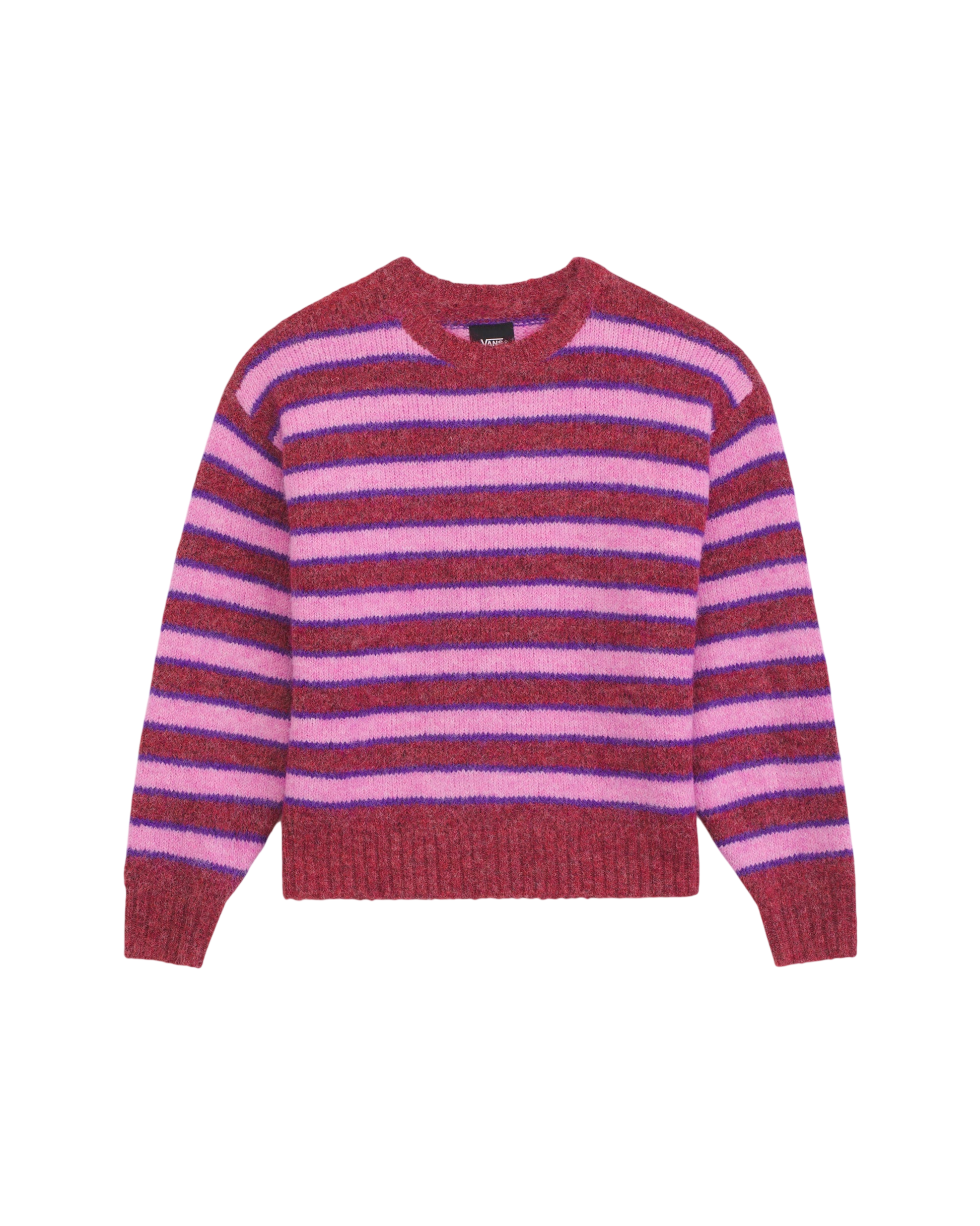 Vans W Rollins Stripe Sweater - Poppy Ember/Purple Licorice