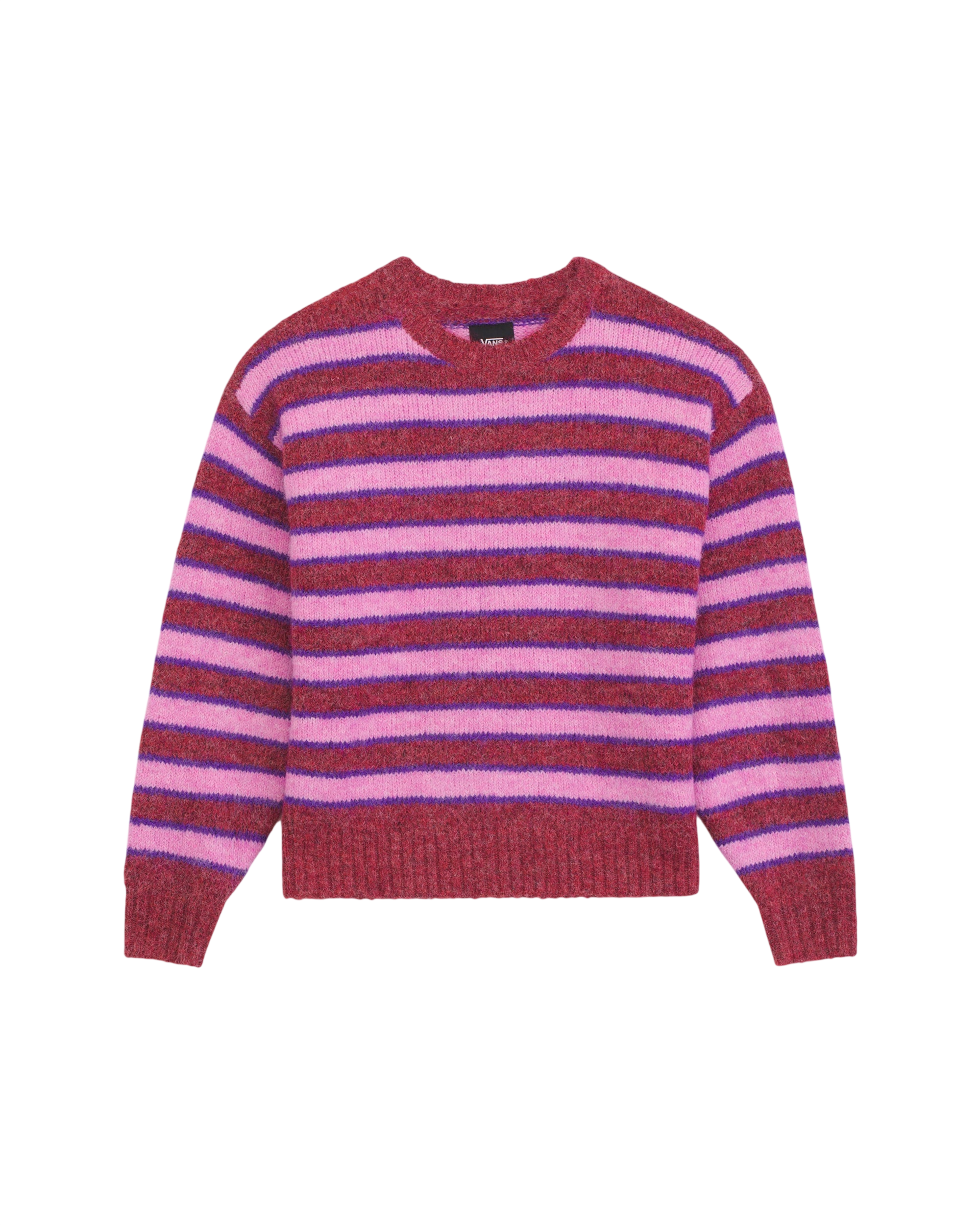 Vans W Rollins Stripe Sweater - Poppy Ember/Purple Licorice