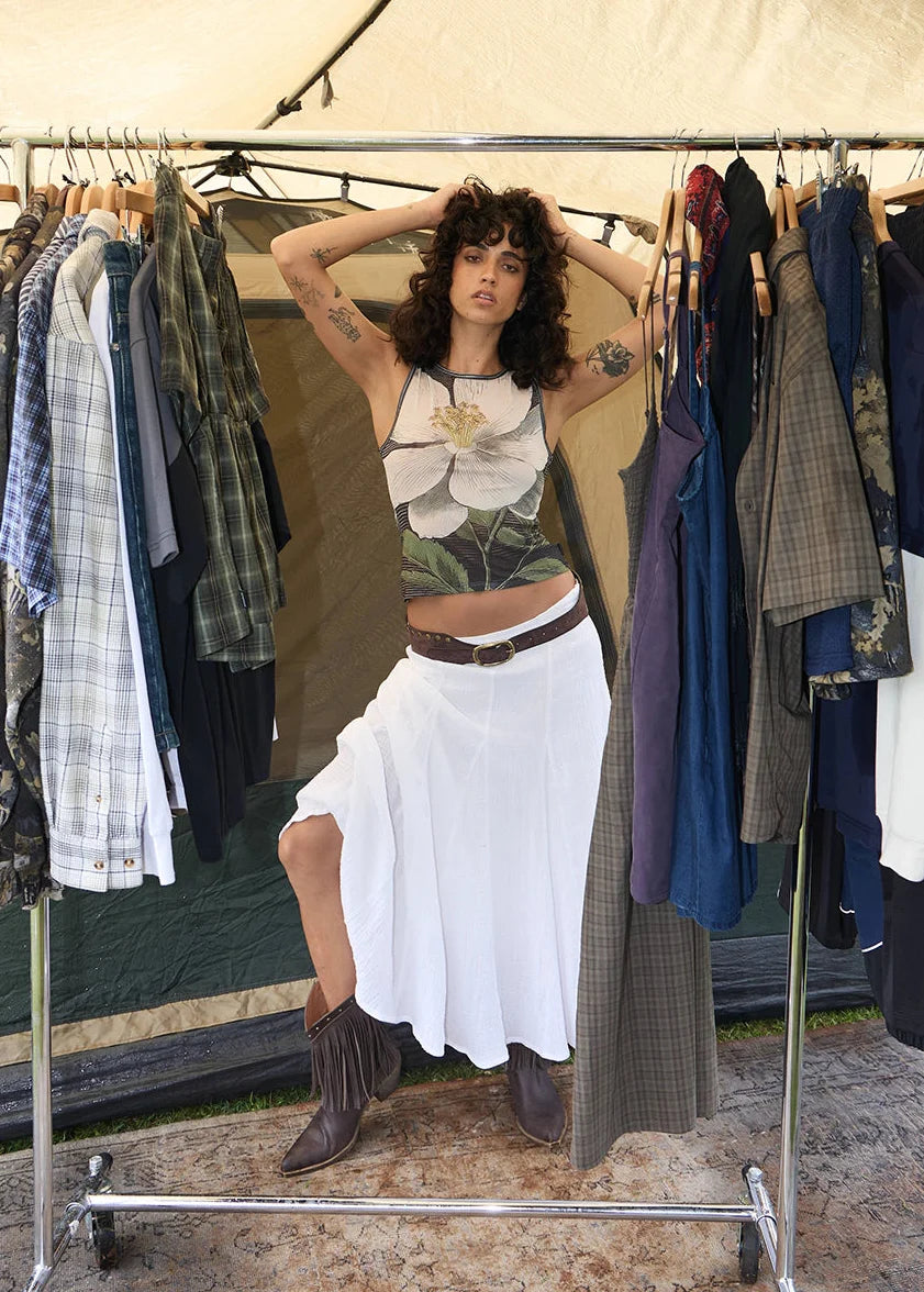 AFENDS W JASMINE RECYCLED SHEER TANK