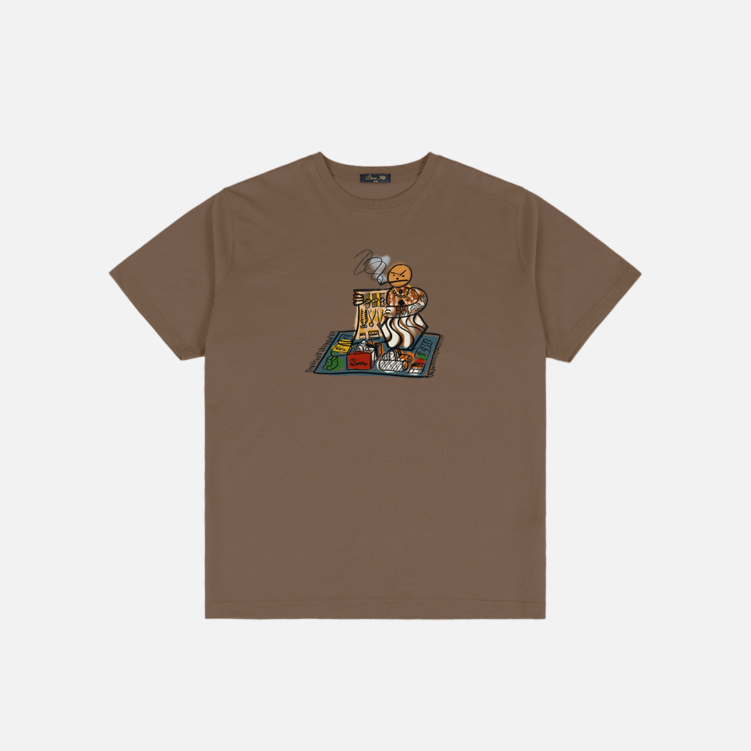Dime Snackman Dealer T-Shirt Chocolat - Photo flat