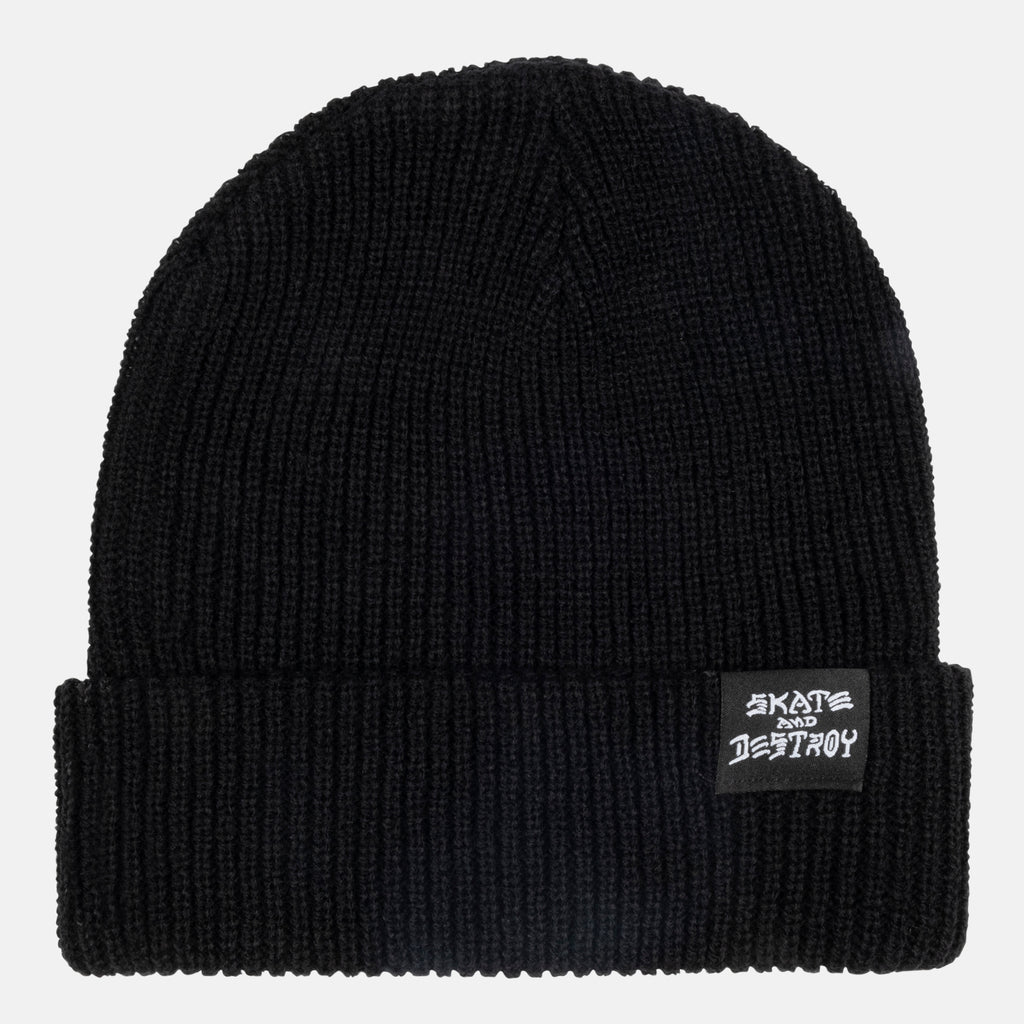 THRASHER SKATE AND DESTROY BEANIE BLACK