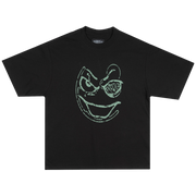 FROSTED SMILEY BOXY T-SHIRT - Black - Face