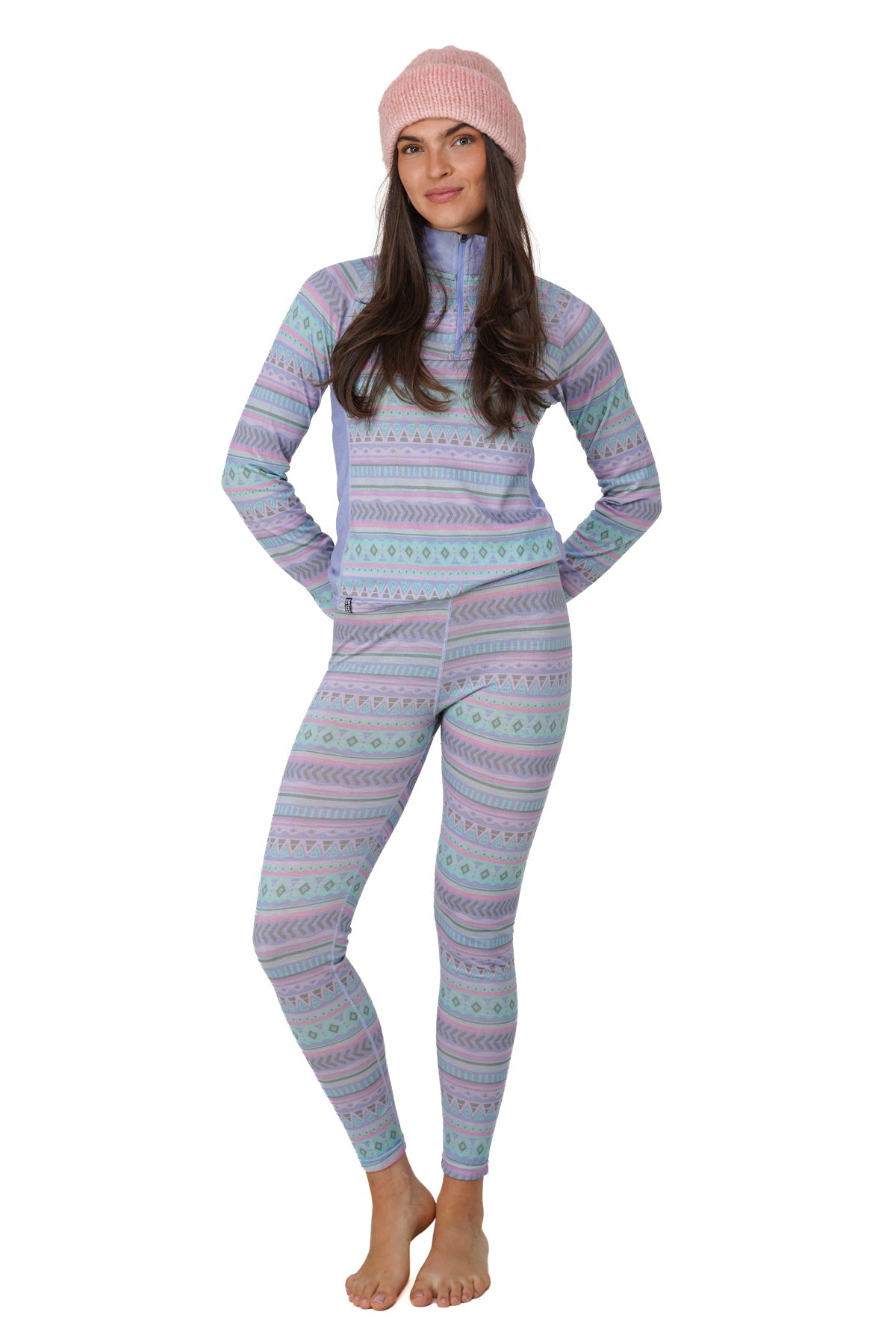NOTICE THE RECKLESS W AURORA MERINO BASE LAYER TOP