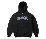 BUTTER GOODS NAIL LOGO ZIP THRU HOOD