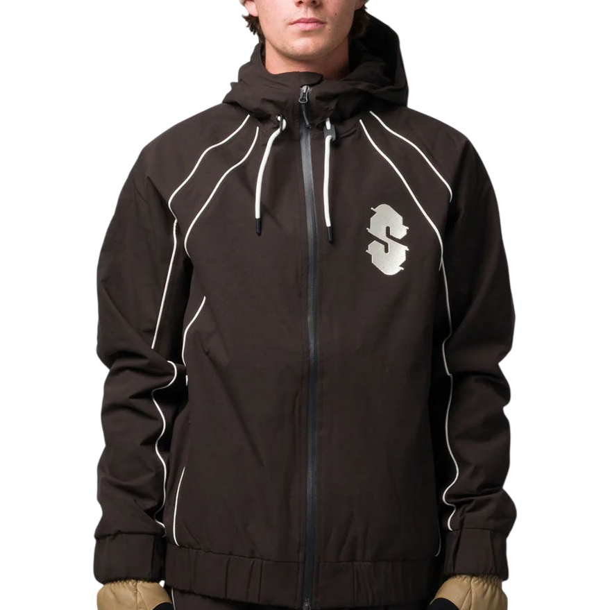 SOUVENIR INSULATED TRACK JACKET COCOA
