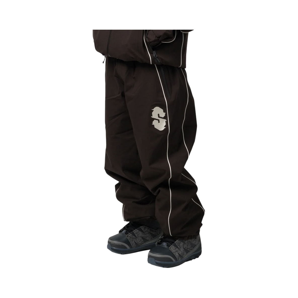 SOUVENIR INSULATED TRACK PANT COCOA