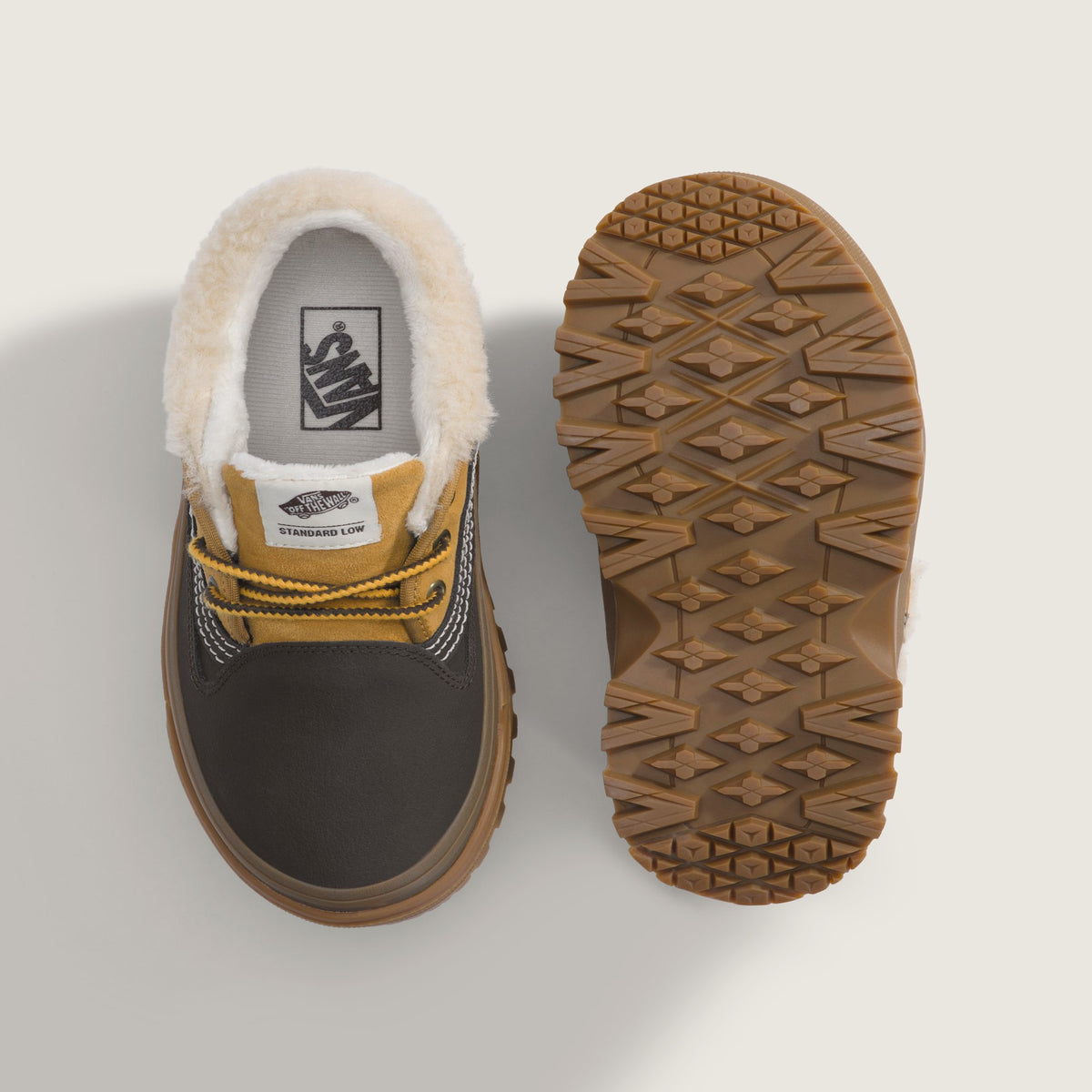 VANS Standard Low MTE Brown Turtledove Gum - dessus