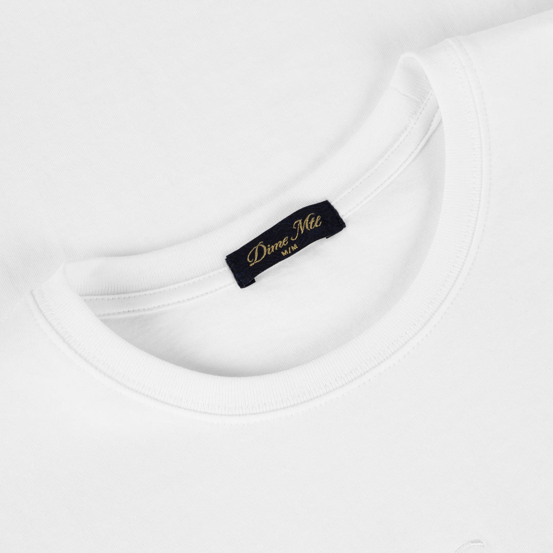 Dime Snackman Dealer T-Shirt Blanc - Détail