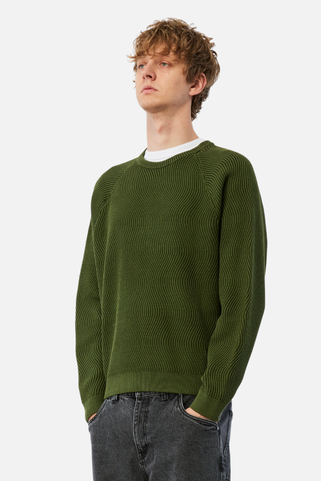 DIME WAVE KNIT SWEATER