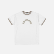 DIME Arch Ringer T-Shirt White — flat