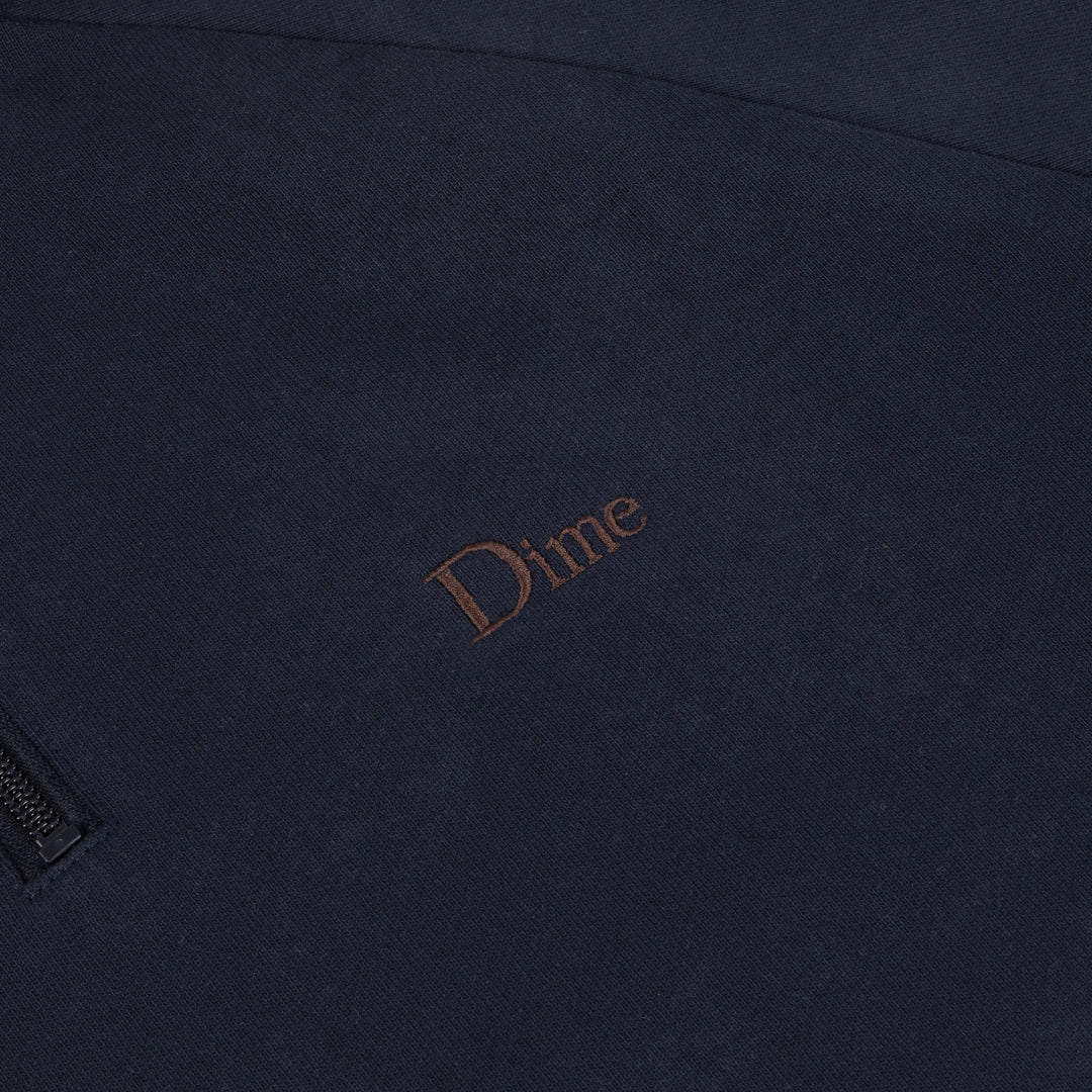 DIME CLASSIC TERRY QUARTER ZIP - Marine - détail