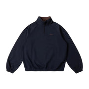 DIME CLASSIC TERRY QUARTER ZIP - Marine - vue produit