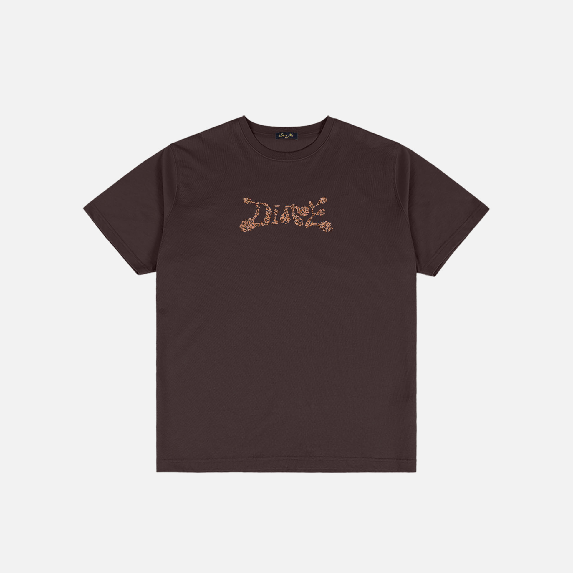 DIME FINGERPRINT T-SHIRT DARK BROWN