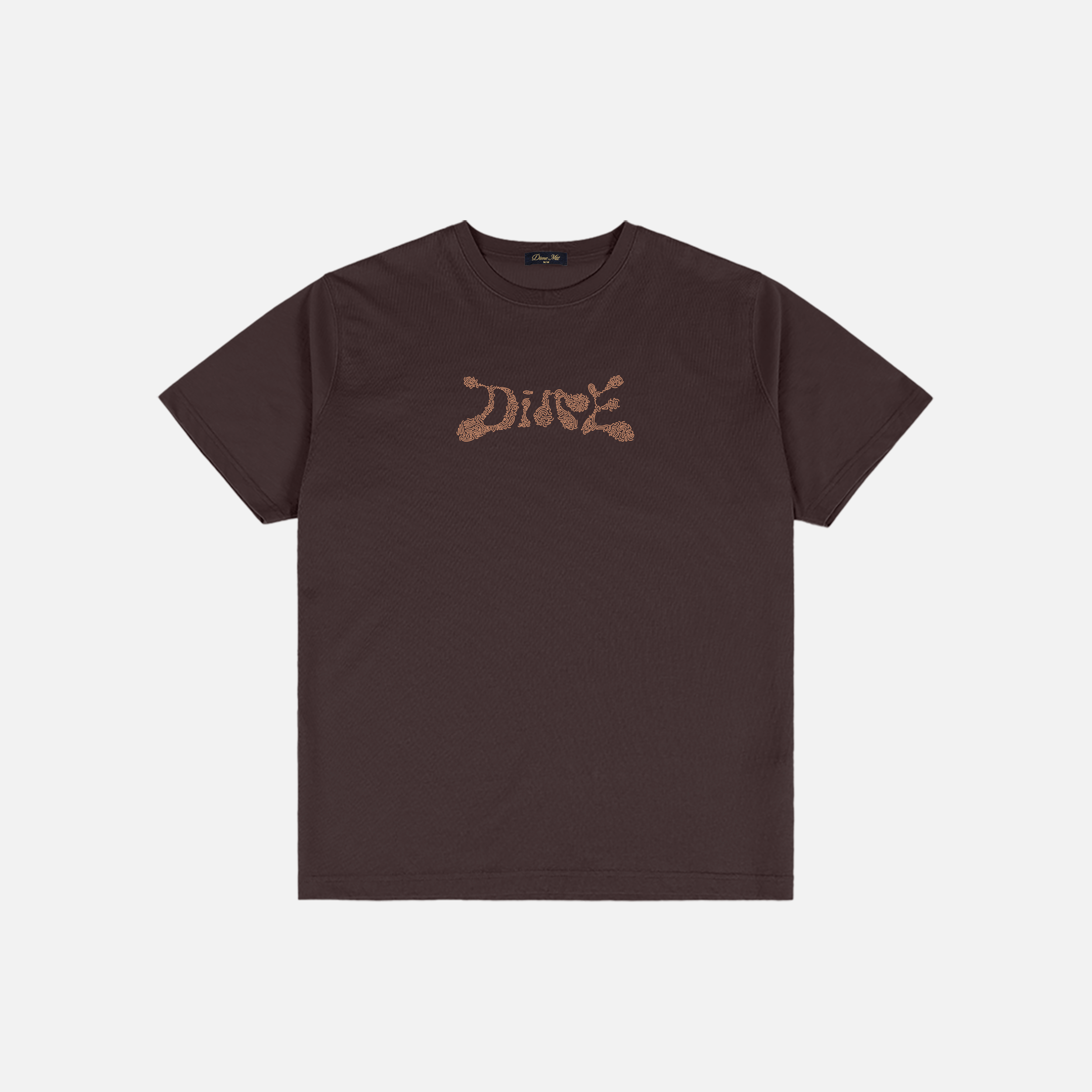 DIME FINGERPRINT T-SHIRT DARK BROWN