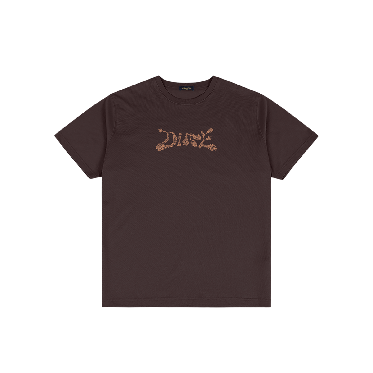 DIME FINGERPRINT T-SHIRT DARK BROWN