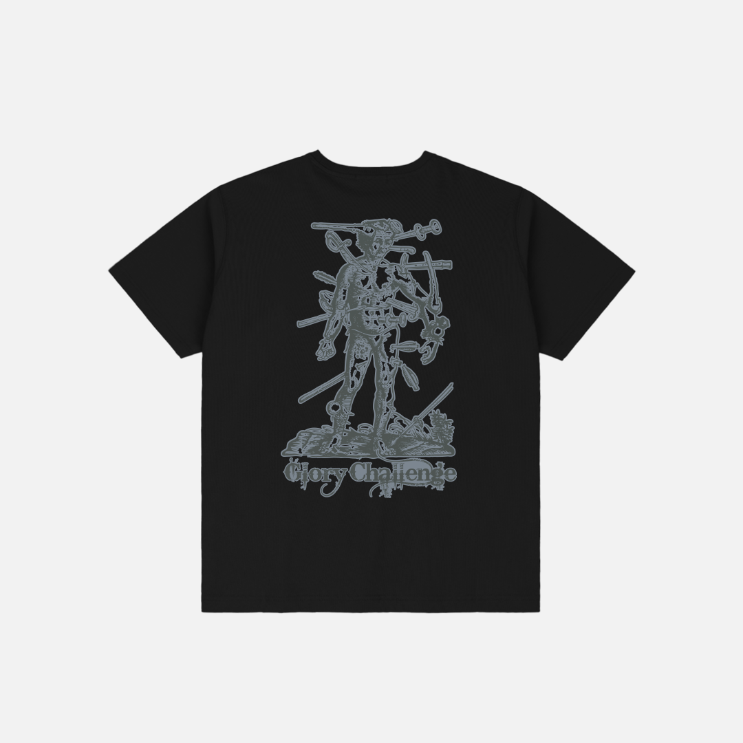 DIME Challenged T-Shirt Black — flat 2