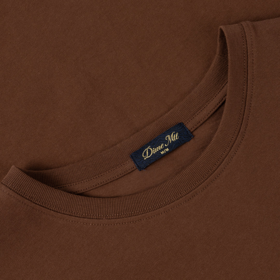 DIME Mural T-Shirt Dark Brown — détail