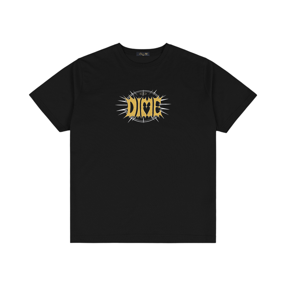 DIME Holy T-Shirt Black — flat