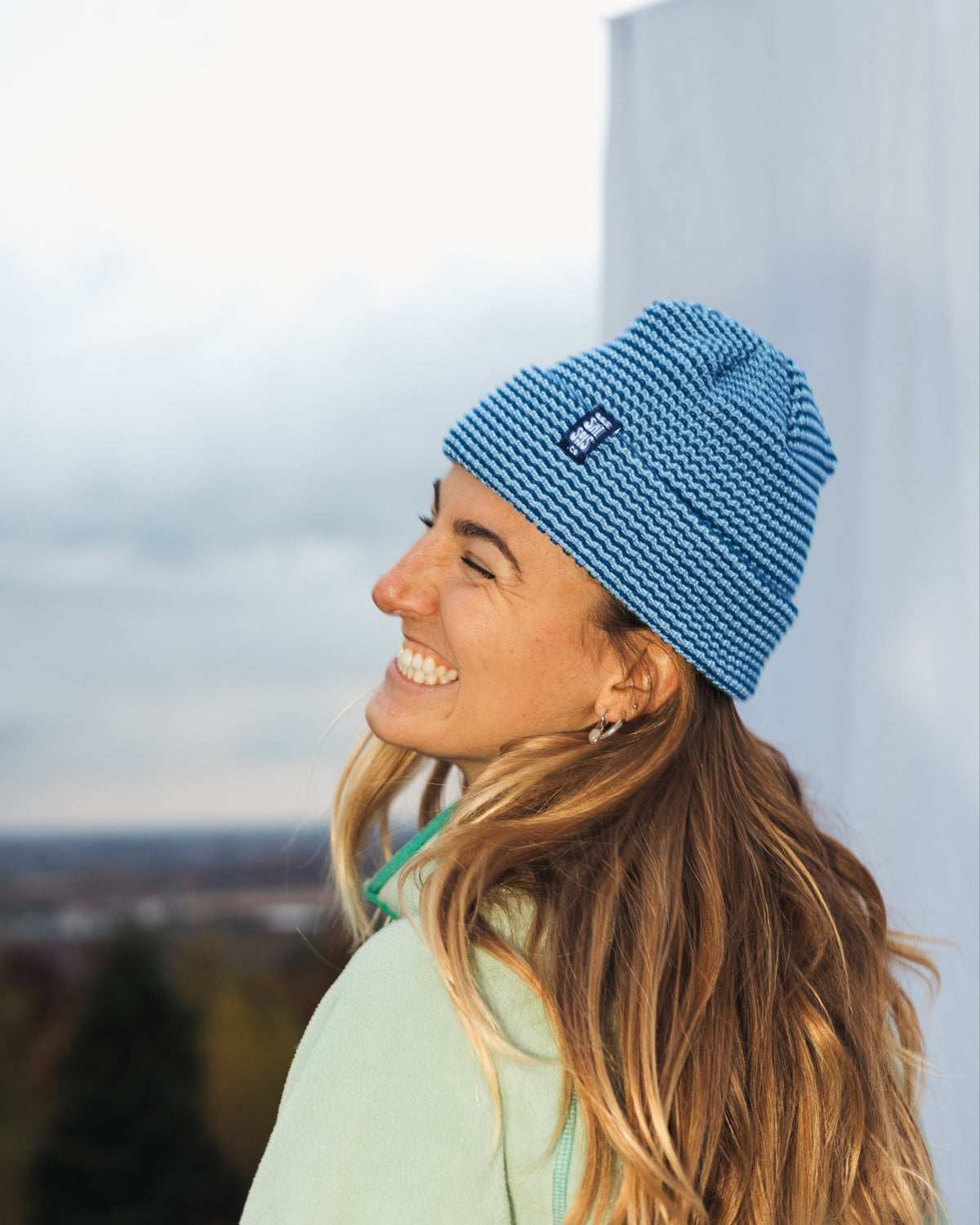 Tuque Les Saisons Lines Blue