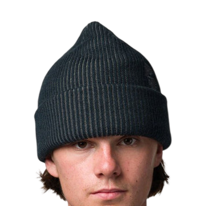 SOUVENIR TWO TONE RIB BEANIE BLACK