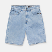 VOLCOM BILLOW DENIM SHORT 22 PALE AQUA