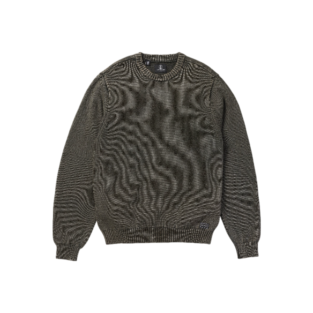 VOLCOM BLEACHED CREW SWEATER - CLIMBING IVY