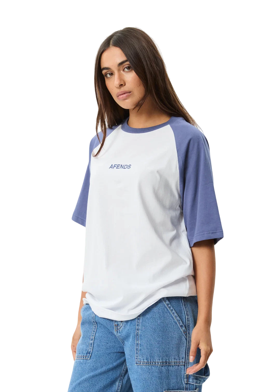 AFENDS W RYAN RECYCLED OVERSIZED RAGLAN TEE