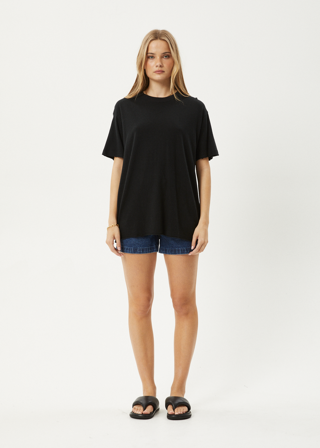 AFENDS W SLAY HEMP OVERSIZED TEE