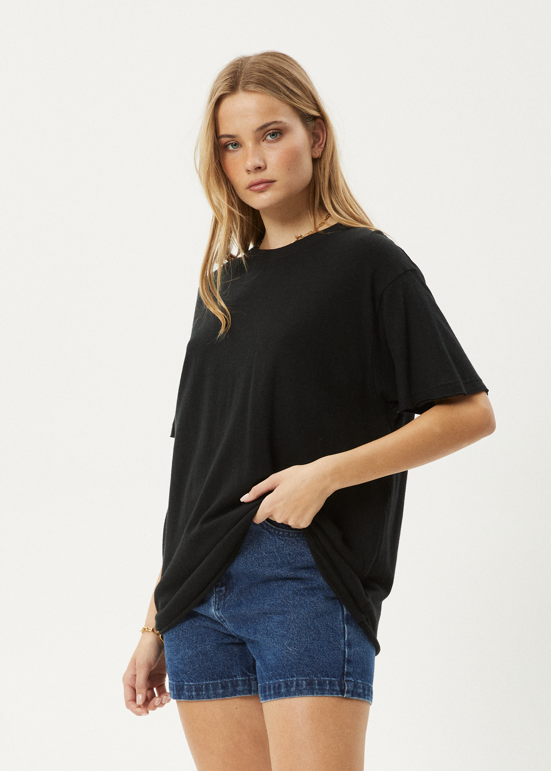 AFENDS W SLAY HEMP OVERSIZED TEE