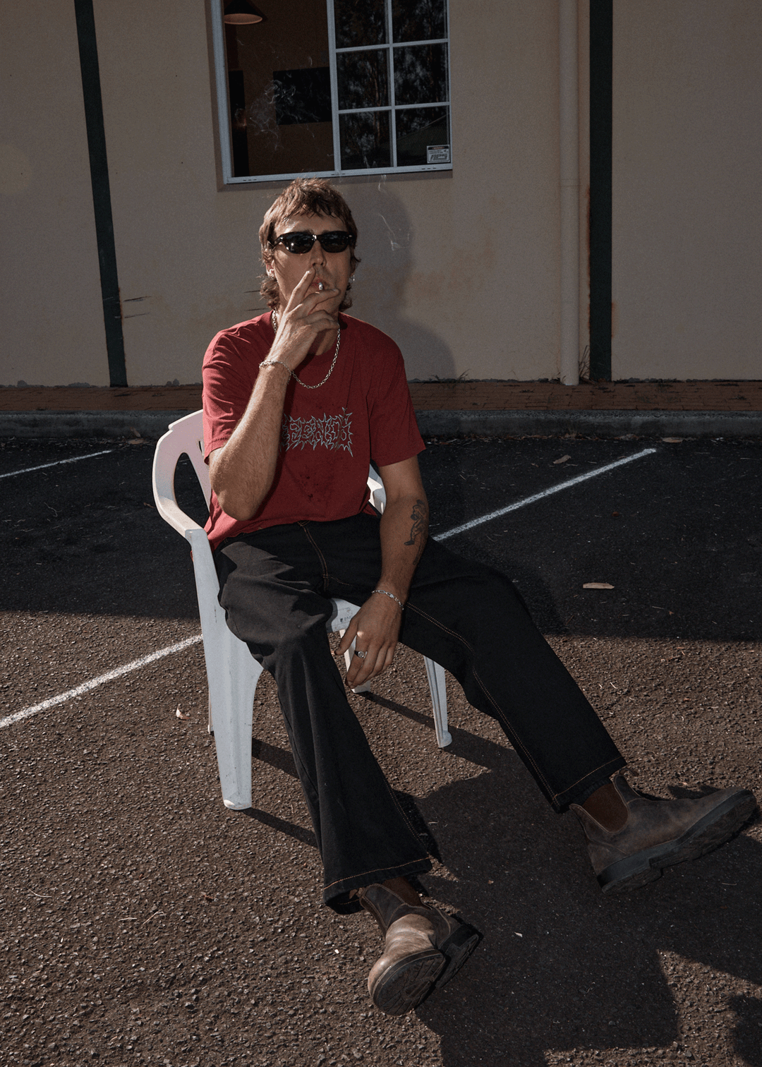 AFENDS MENTAL RECYCLED BOXY FIT TEE
