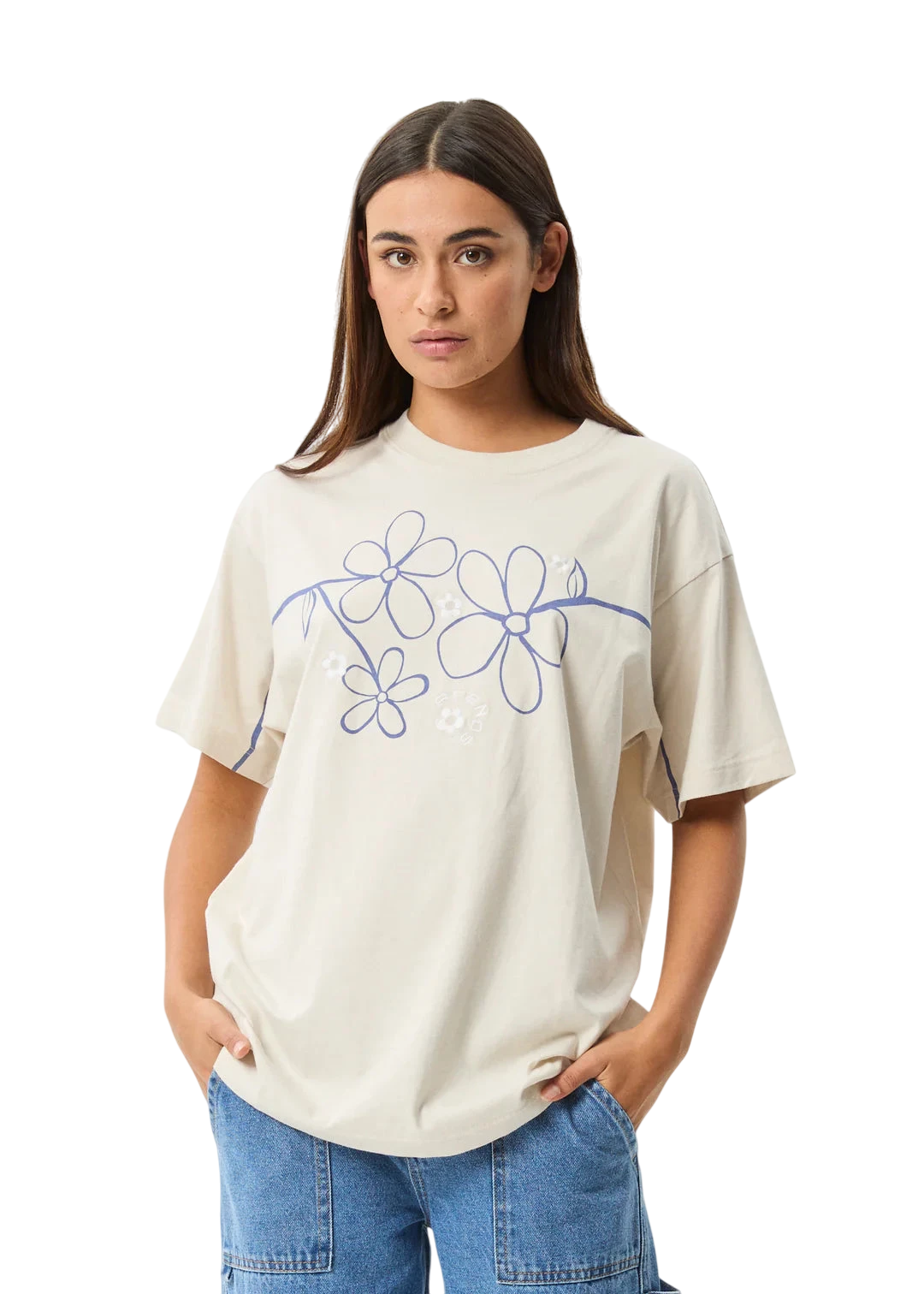 AFENDS W TRANQUIL RECYCLED OVERSIZED TEE