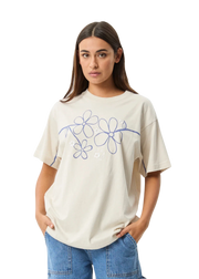 AFENDS W TRANQUIL RECYCLED OVERSIZED TEE