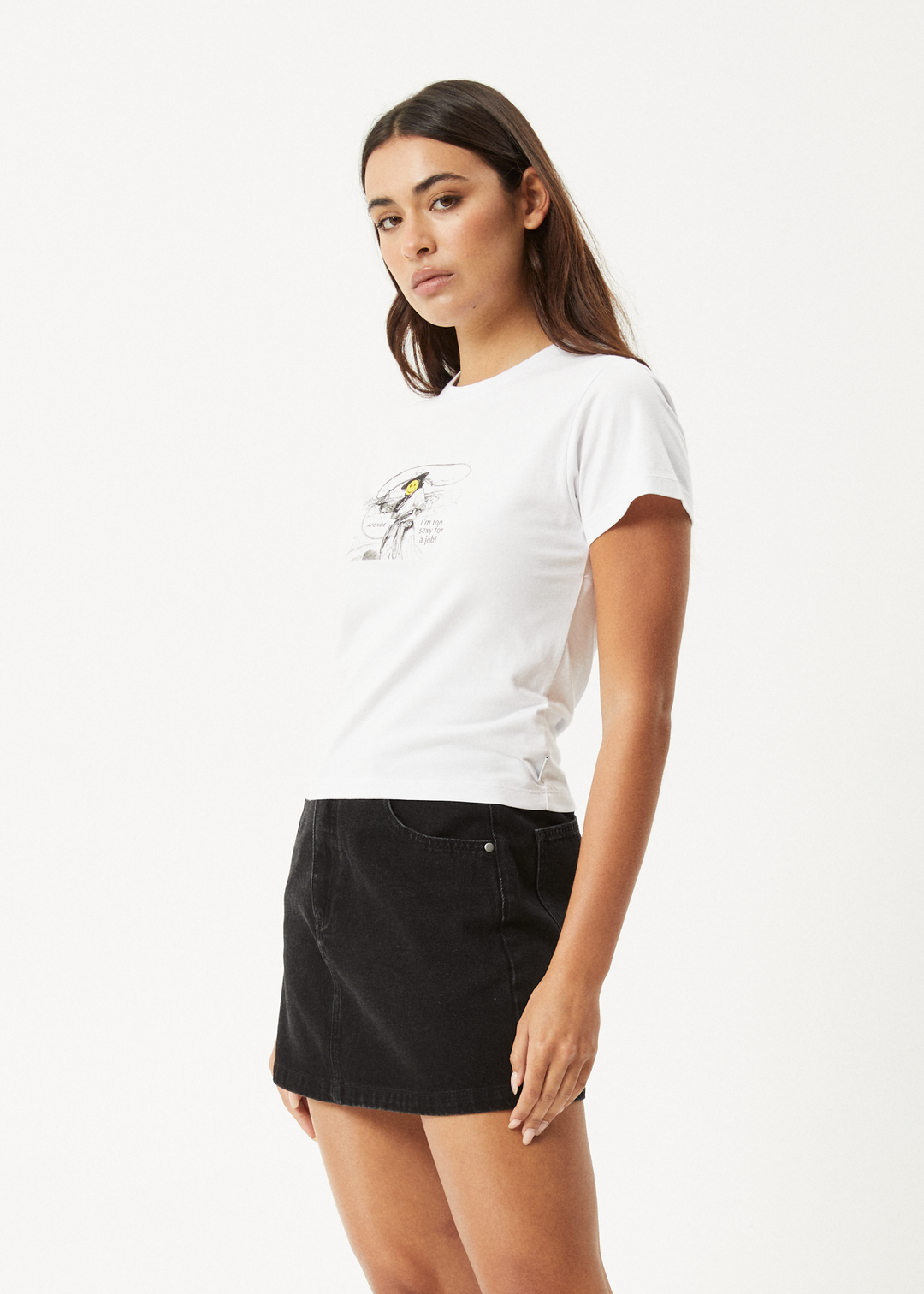 AFENDS W DAY JOB RECYCLED BABY TEE