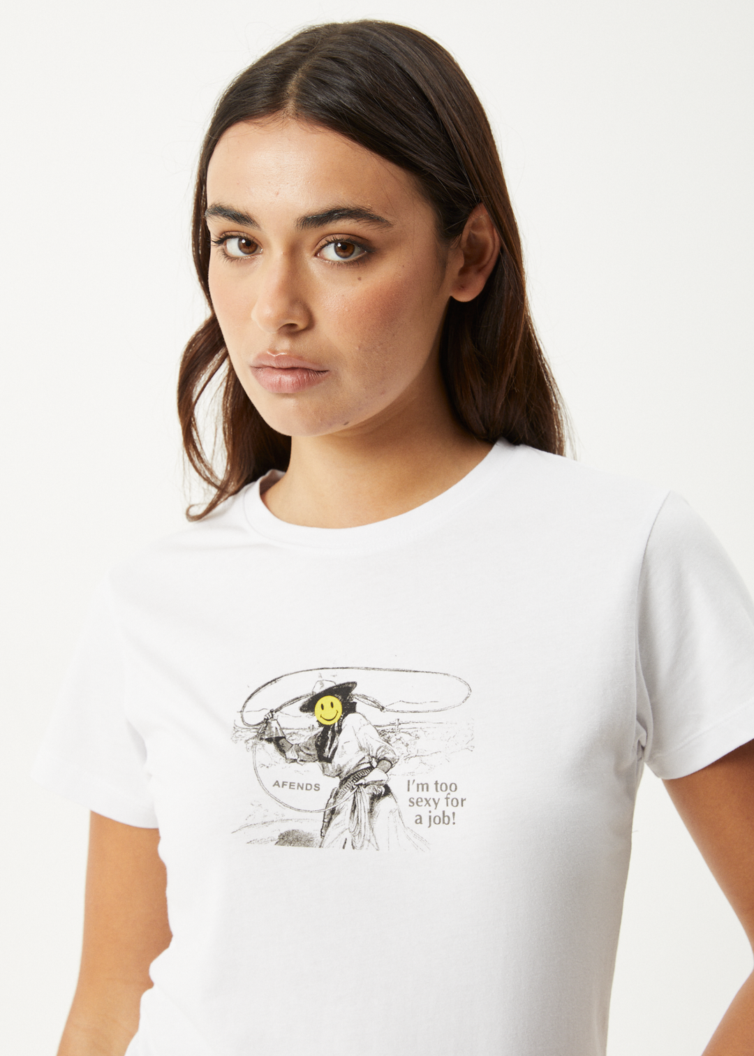 AFENDS W DAY JOB RECYCLED BABY TEE