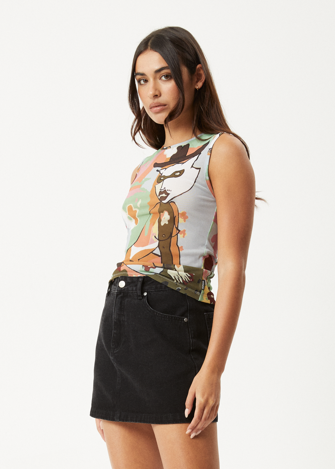 AFENDS W KARLEE RECYCLED SHEER TANK