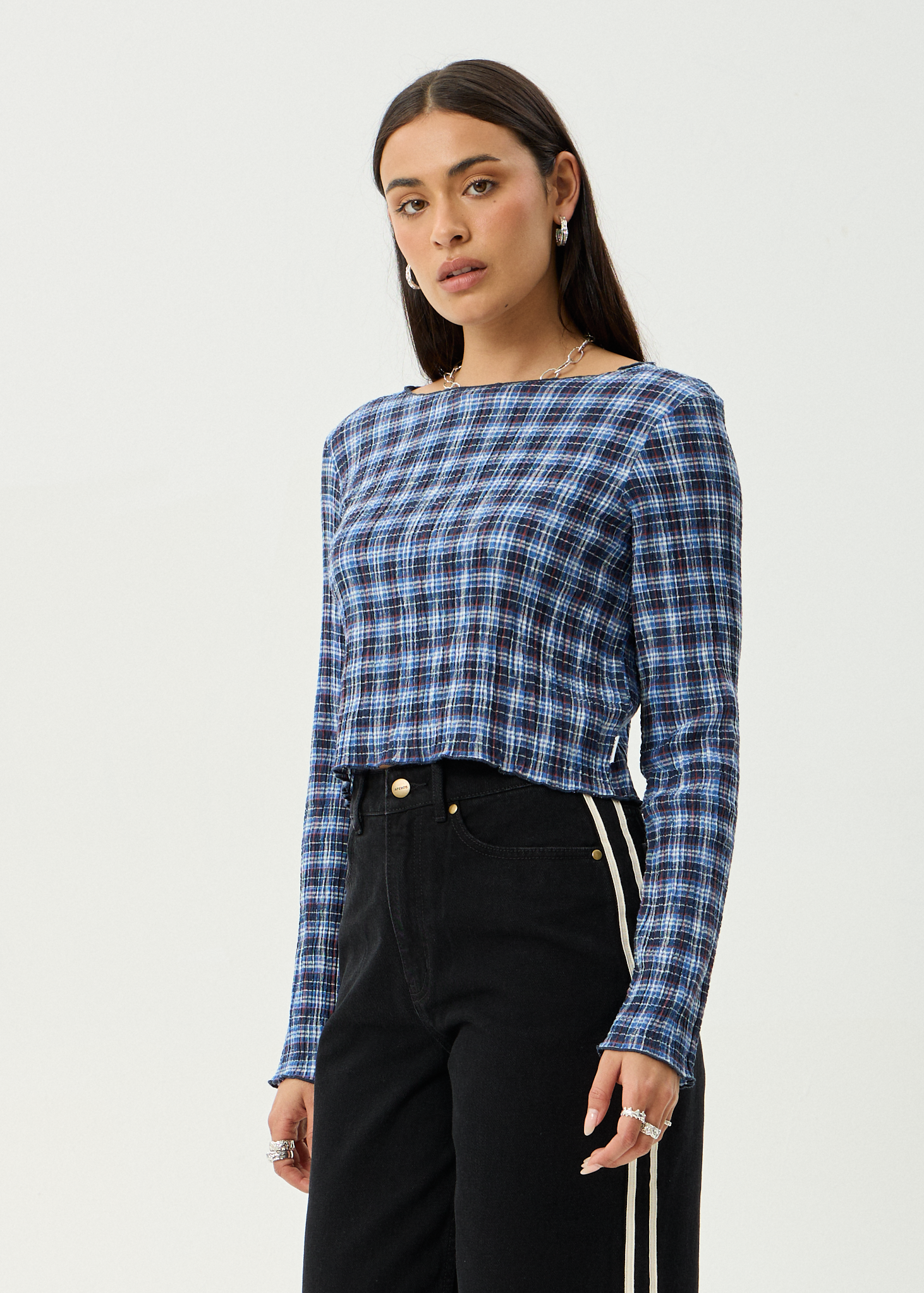 AFENDS W MONTAINS SLEEVE TOP