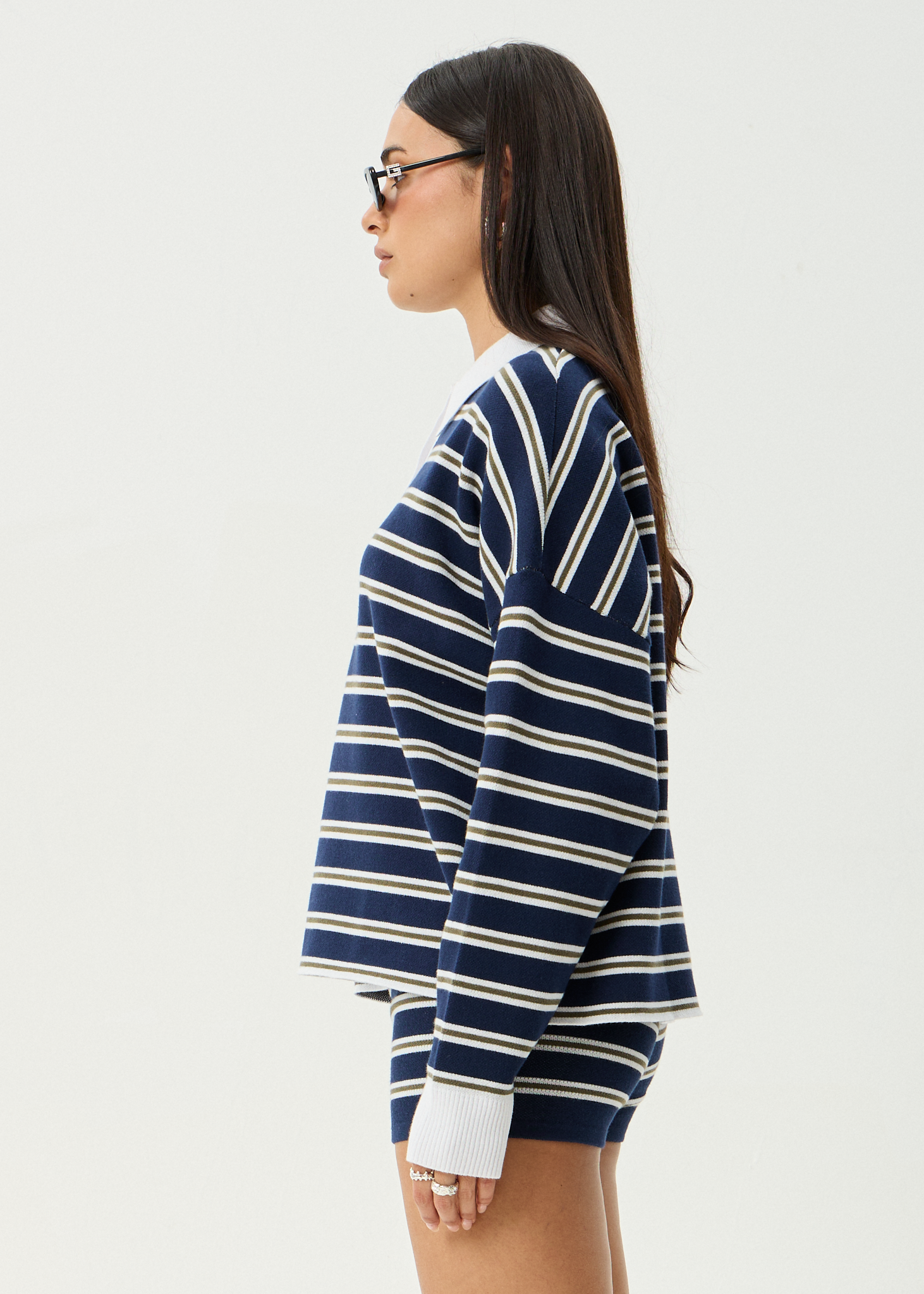AFENDS W DELTA RECYCLED KNIT SHIRT