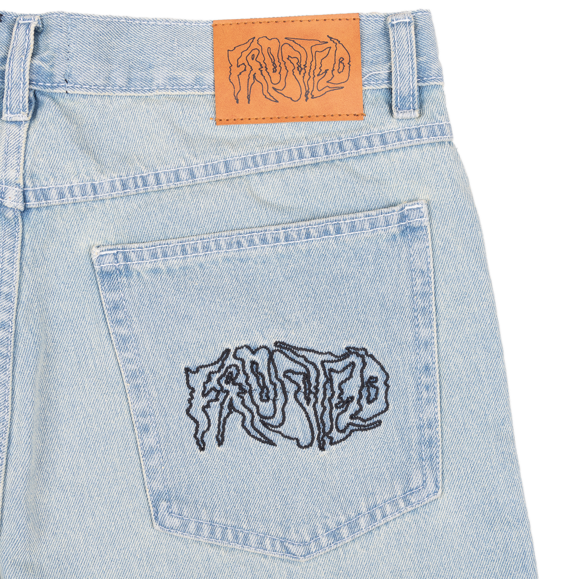 FROSTED WAVYSHORTS Sunfaded Blue