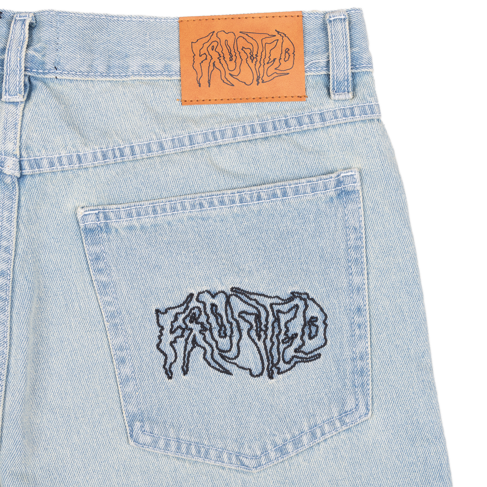 FROSTED WAVYSHORTS Sunfaded Blue