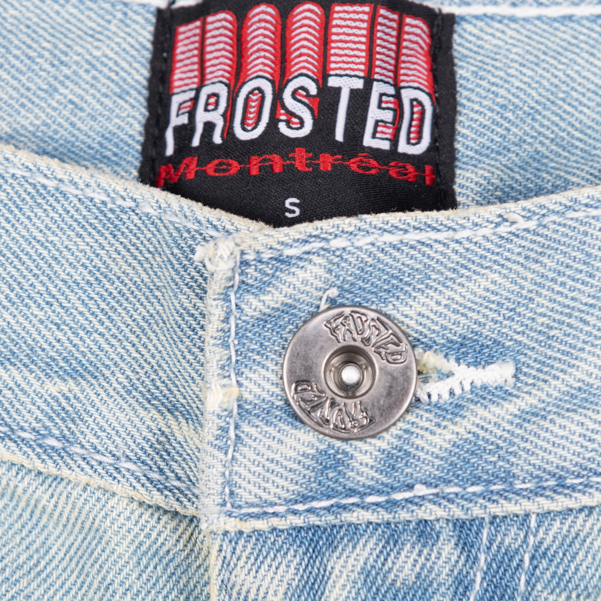 FROSTED WAVYSHORTS Sunfaded Blue