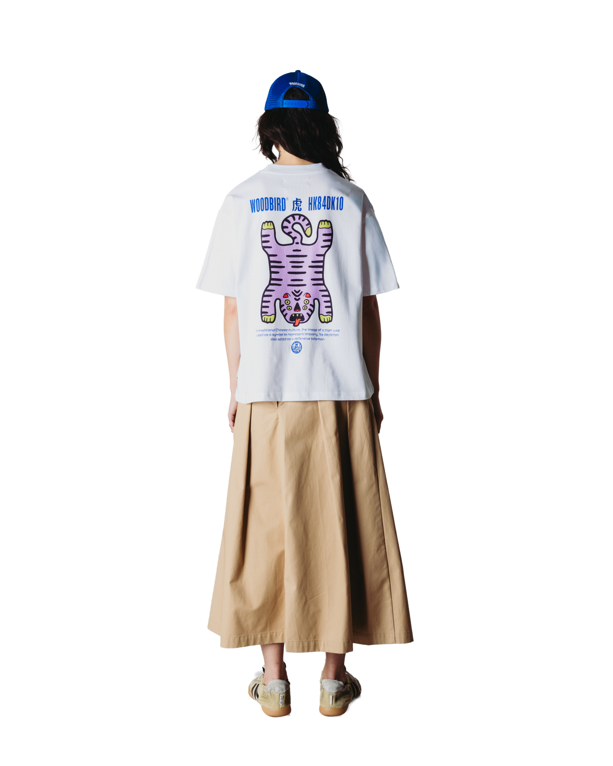 WOODBIRD W BALO TIGER TEE porté, dos