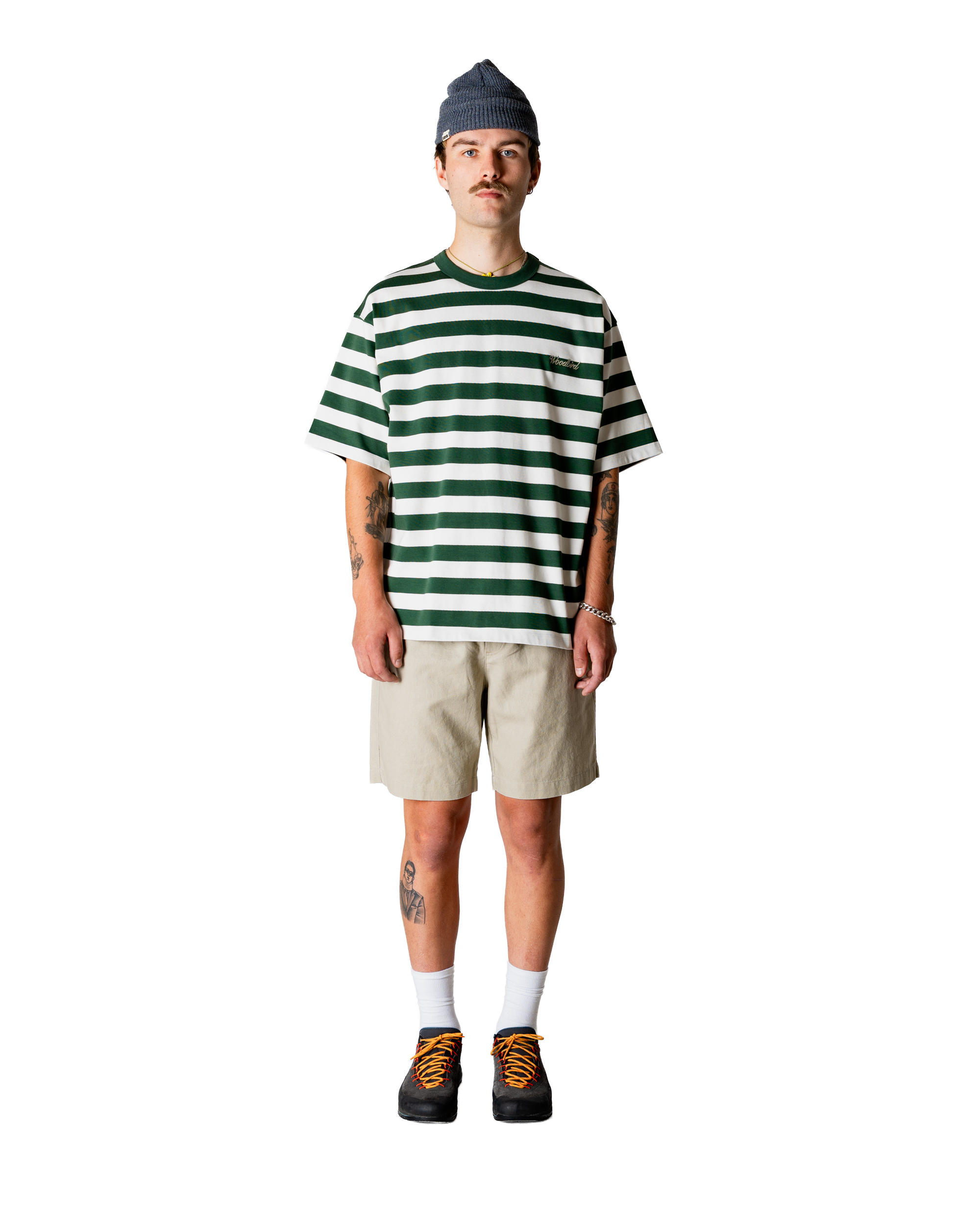 WOODBIRD BEAM STRIPE TEE