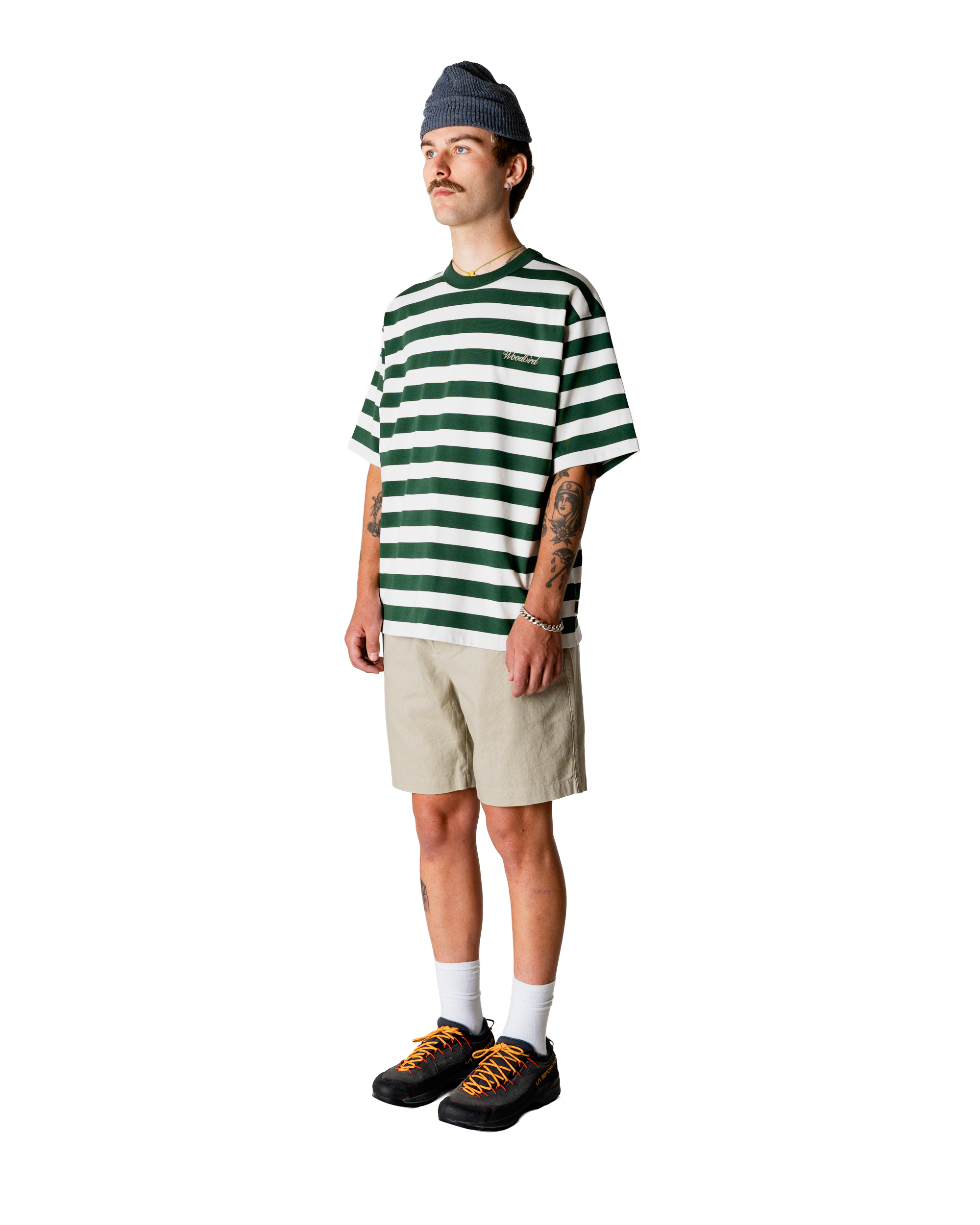WOODBIRD BEAM STRIPE TEE