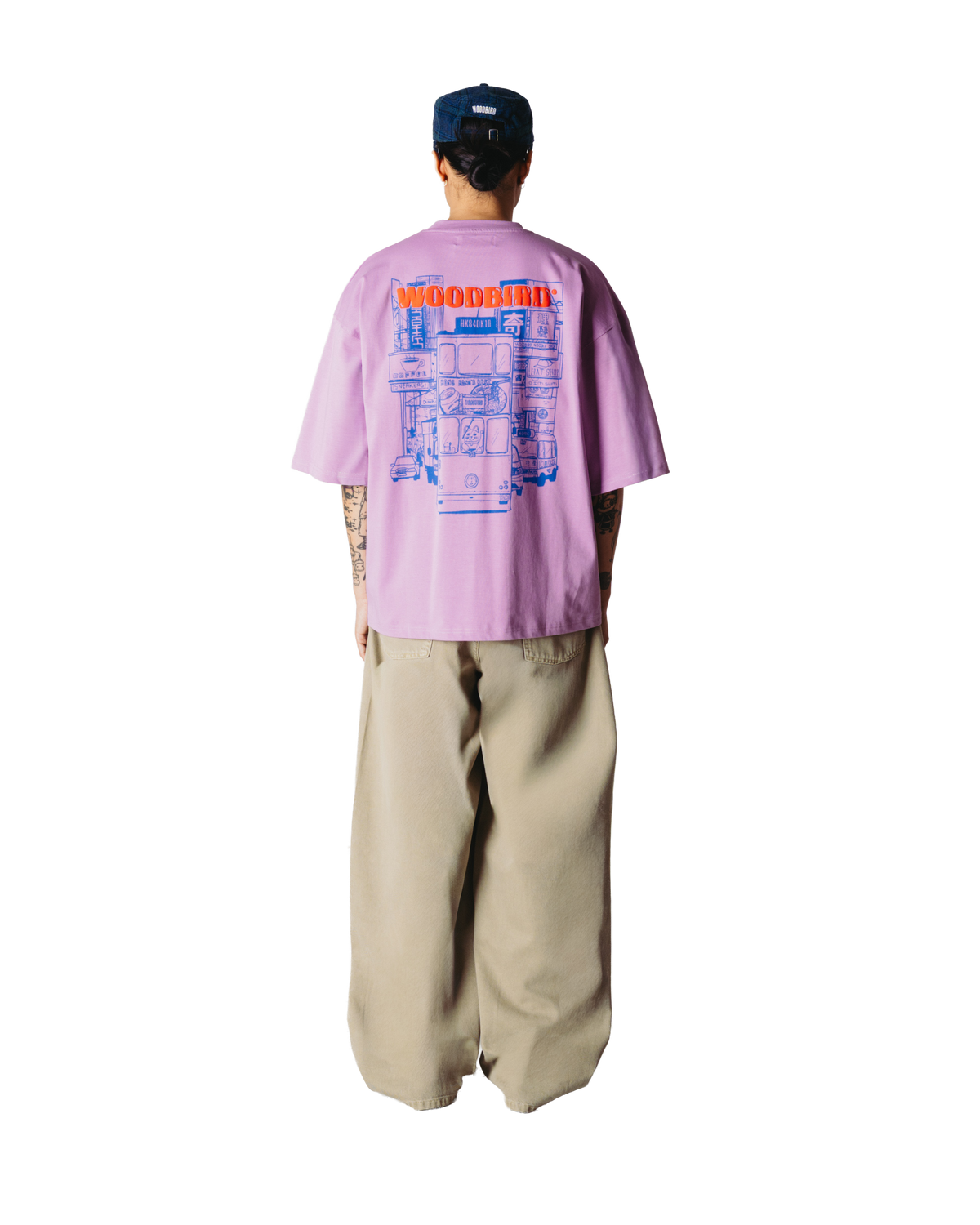 WOODBIRD BEAM TRAM TEE porté, dos