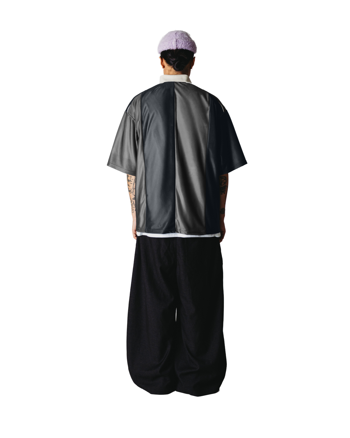WOODBIRD HIRO SPORT ZIP POLO Slate Blue