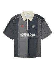 WOODBIRD HIRO SPORT ZIP POLO Slate Blue