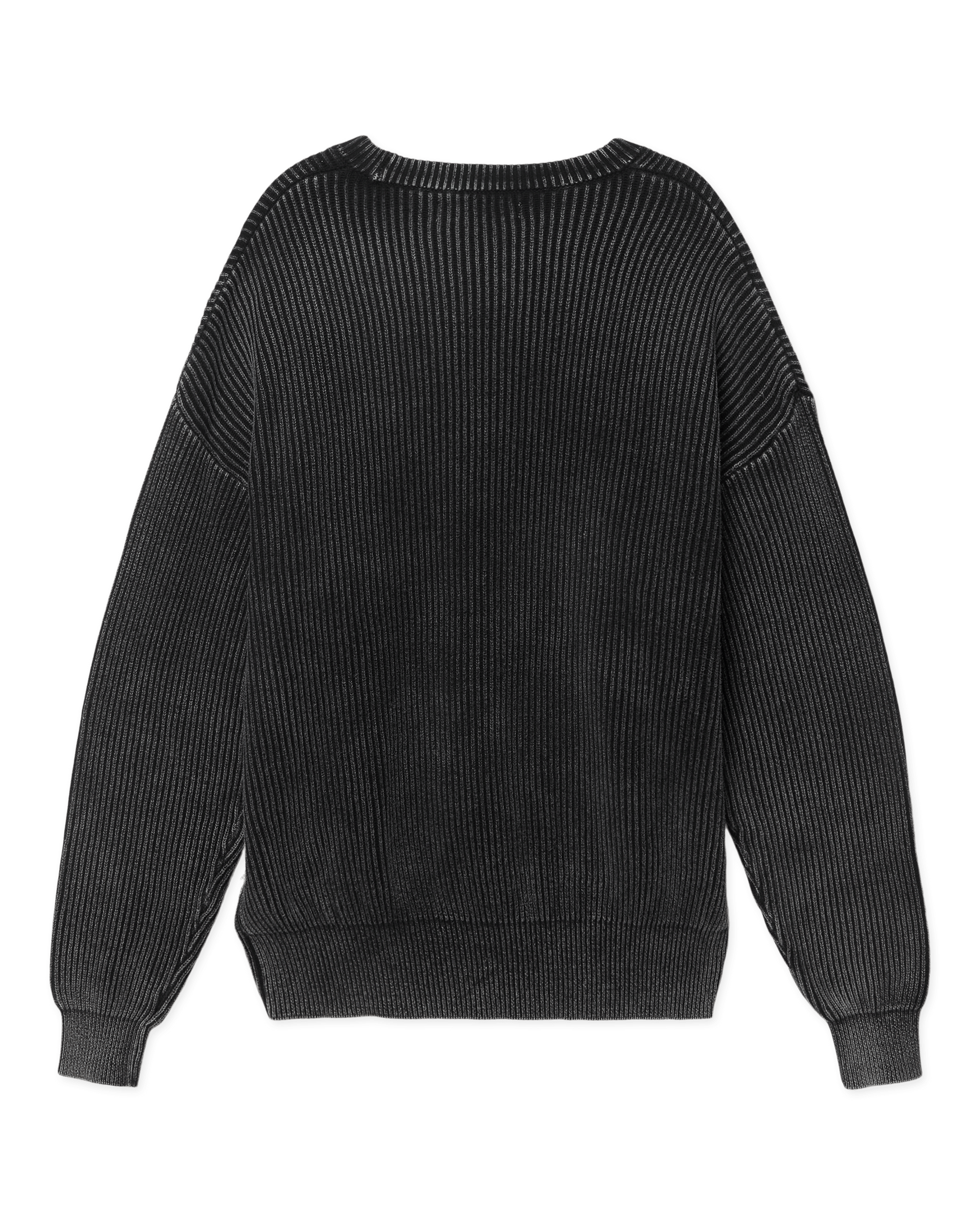 WOODBIRD SAKE WASHED CREW Washed Black