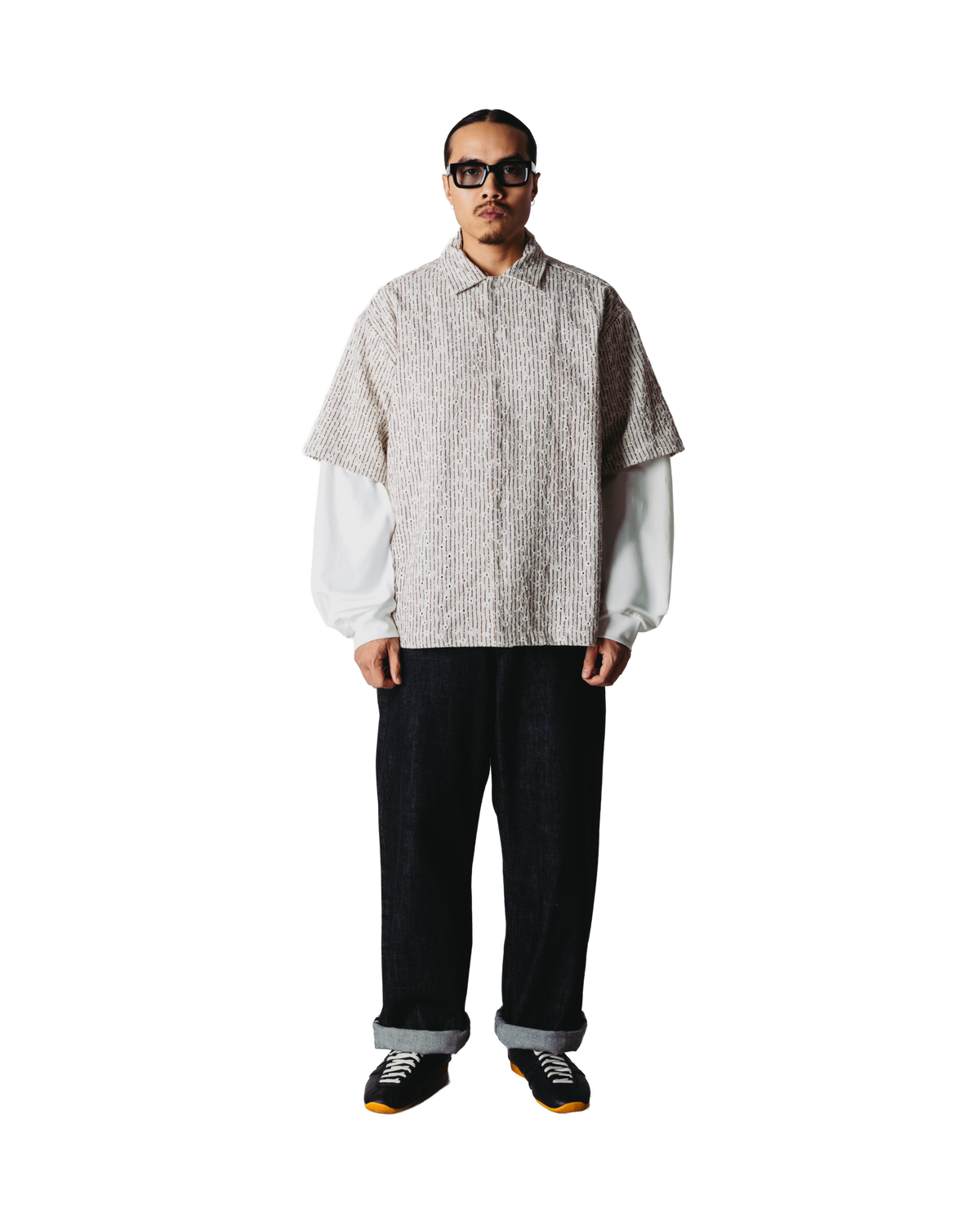 WOODBIRD WANG J SLEEVE SHIRT Off White