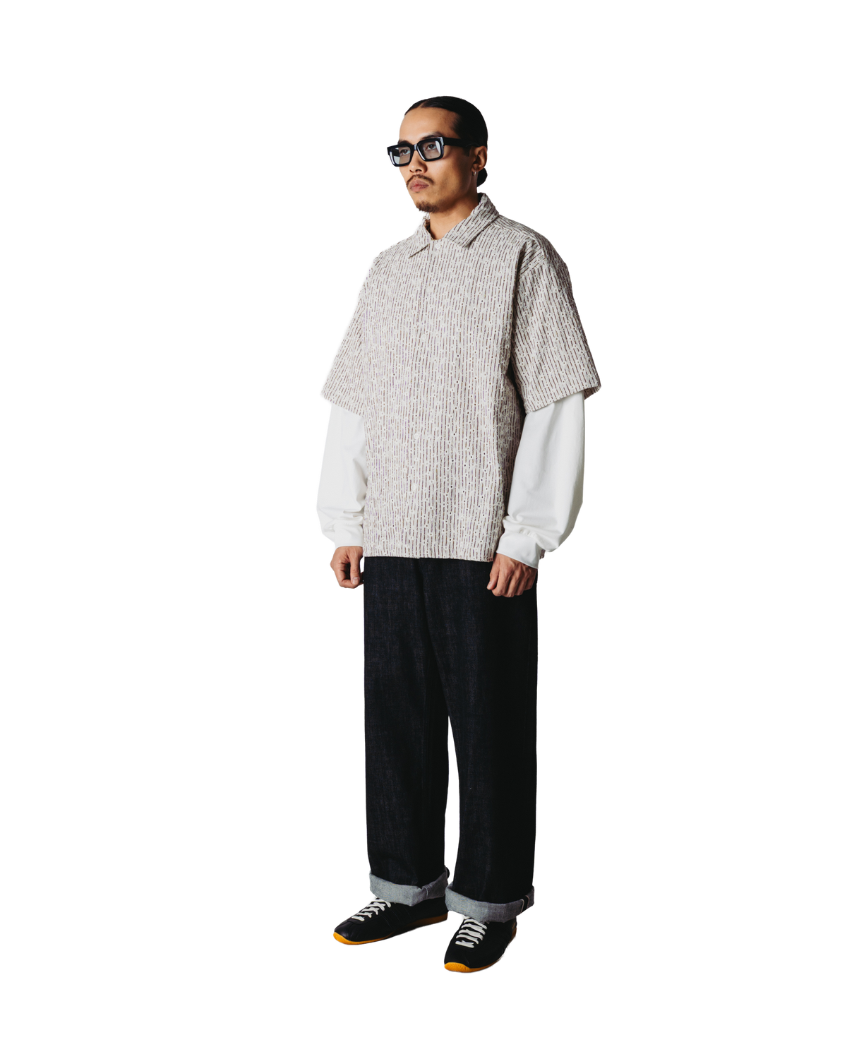 WOODBIRD WANG J SLEEVE SHIRT Off White